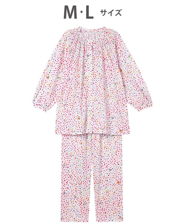tsumori chisato SLEEP ツモリチサト パジャマ 綿混(本体) 天竺素材 9分袖 長袖 9分丈 レディース UDX594 /ワコール アイボリー