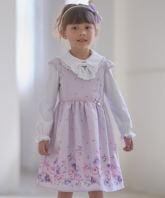 VALENTINO フラワープリント ワンピース 38 VALENTINO フラワープリント ワンピース 38