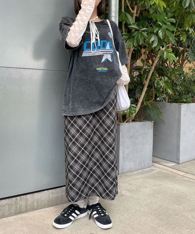 WEGO 【綿100%】ヴィンテージウォッシュグラフィックTシャツ 柄3