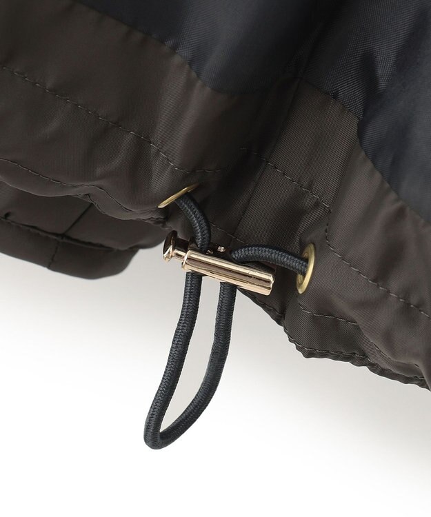 23区 L 【洗える】中綿キルティング ショート ブルゾン スレートグレー