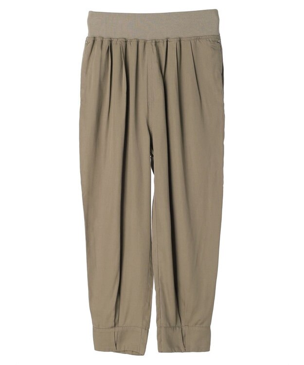 Green Parks ・ｆｕｒｒｙ　ｒａｔｅ　タックジョガーパンツ Gray Beige