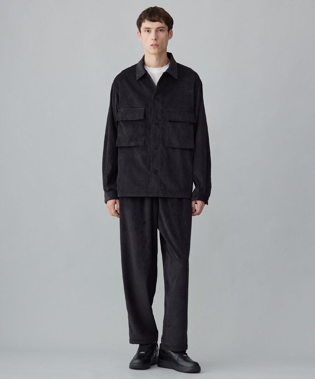 UNFILO MENS 【男女兼用】リラックス コーデュロイ ブルゾン ブラック