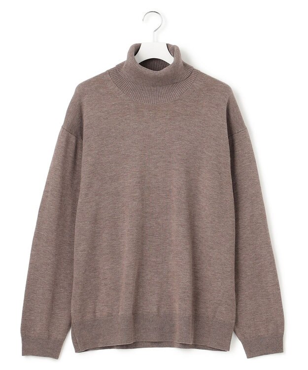 J.PRESS YORK STREET 【UNISEX】ANTI PILLING WOOL タートルネック ニット ブラウン系