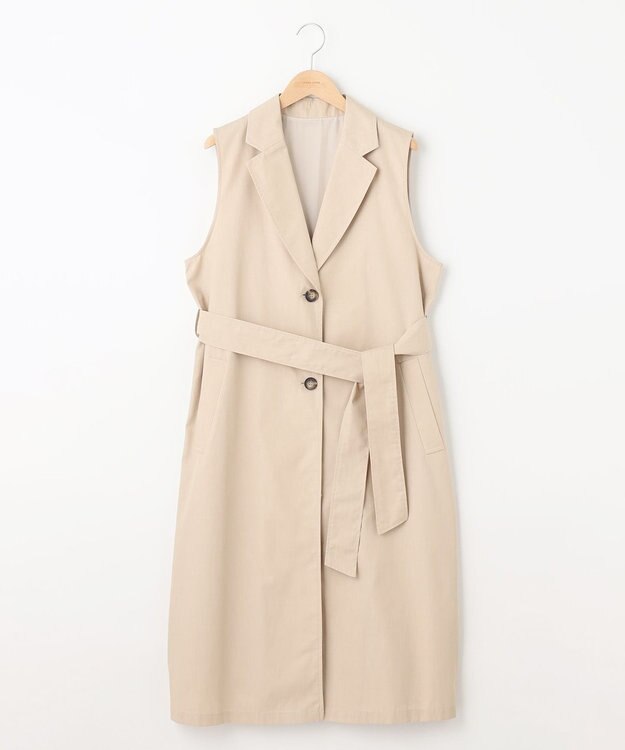 SHARE PARK LADIES 【洗える】トレンチ ロングジレ ベージュ系