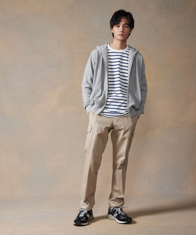 J.PRESS MEN ハイパワーストレッチスローンカーゴパンツ ベージュ系