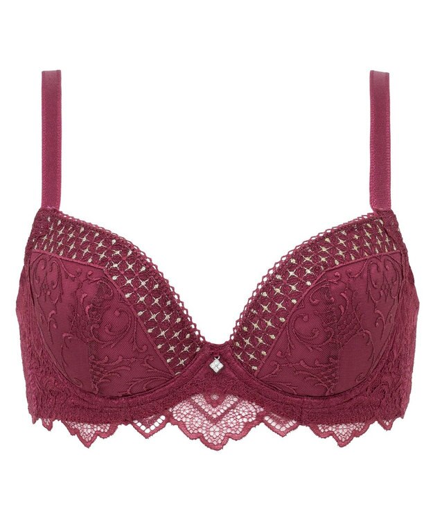 BRADELIS New York 【BRADELIS New York ブラデリス】ジャクリーンステップ3ブラ24A1 育乳補整 補正 ブラジャー 下着 幅狭ワイヤーでバストを整える ワイン