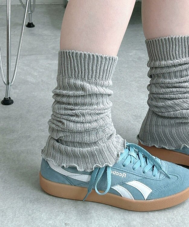 WEGO エアリーメローレッグカバー ライトグレー