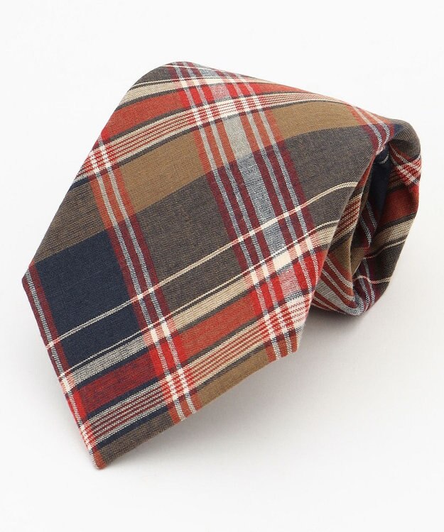 J.PRESS MEN マドラスチェック ネクタイ ネイビー系4