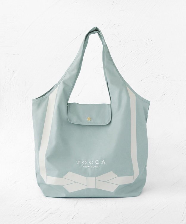 TOCCA TOCCA RIBBON ECOBAG エコバッグ スカイブルー系