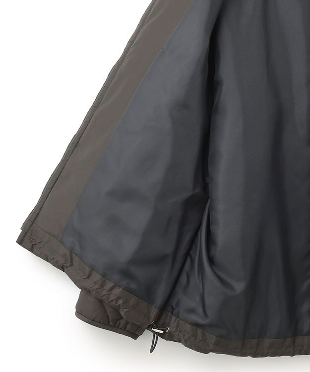 23区 L 【洗える】中綿キルティング ショート ブルゾン スレートグレー