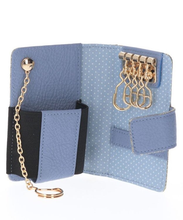 LANVIN en Bleu メラニー スマートキー対応キーケース ペールブルー