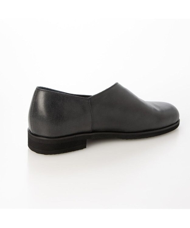 MODE ET JACOMO <D'ICI>カットラインミドルヒールシューズ ブラック