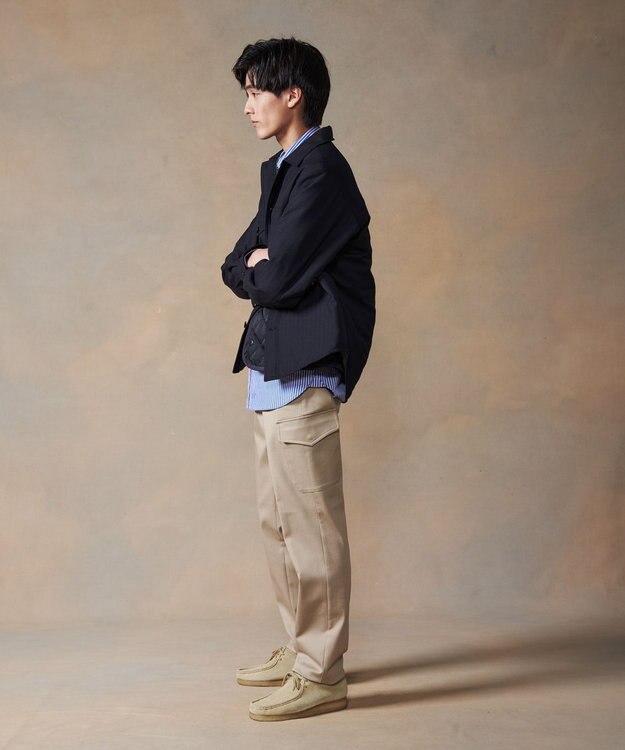 J.PRESS MEN ハイパワーストレッチスローンカーゴパンツ ベージュ系