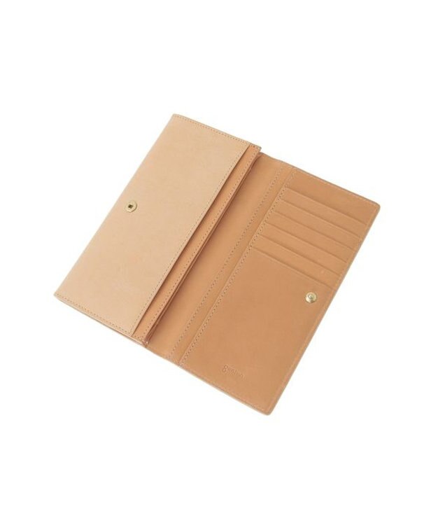 genten マルチカットワークミニ　長財布 ハニーベージュ