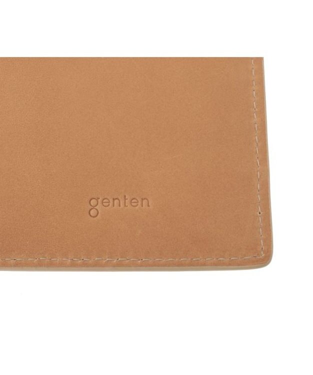genten マルチカットワークミニ　長財布 ハニーベージュ