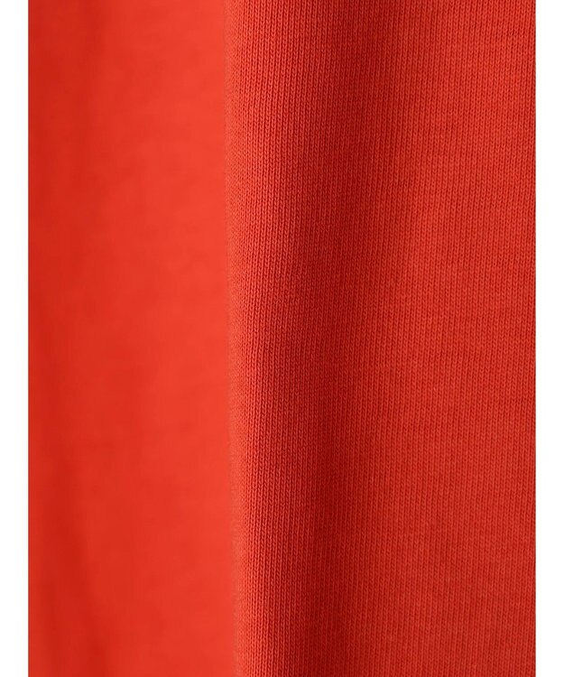 earth music&ecology ラウンドヘムルーズＴ（汗じみ防止） Red