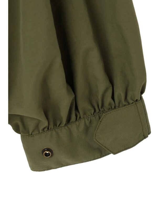 earth music&ecology スタンドフリルミリタリーブルゾン Khaki