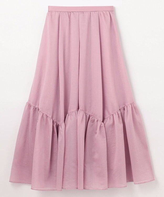 GRACE CONTINENTAL ティアードボリュームスカート ピンク