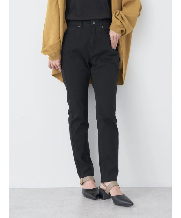 earth music&ecology スリムスキニーパンツ Black