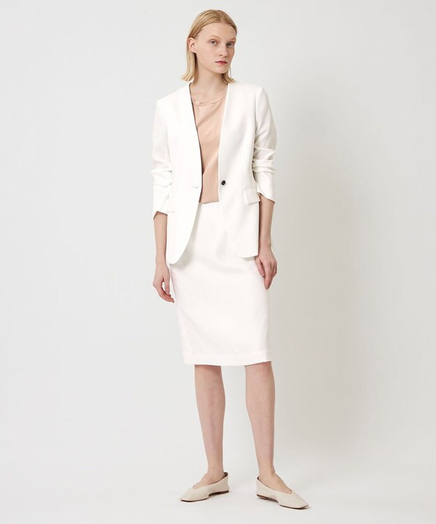 BEIGE， CAROLE / タイトスカート White×Sand