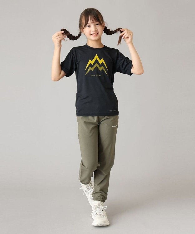 Columbia Columbia/ キッズアイテム/ テックトレイルユーティリティショートスリーブグラフィッククルー /コロンビア Black Energetic