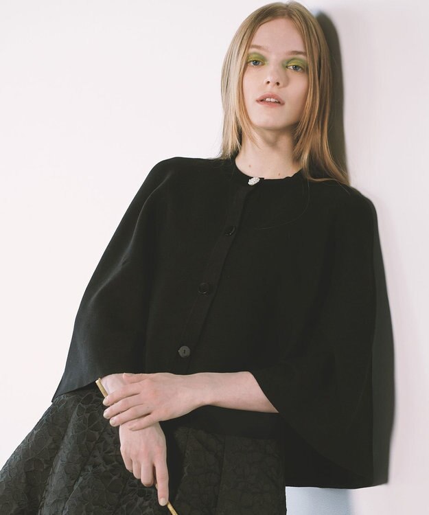 TOCCA 【洗える！】DEMILUNE ポンチョ ブラック系