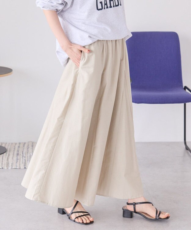 AMERICAN HOLIC ギャザーフレアスカート Gray Beige