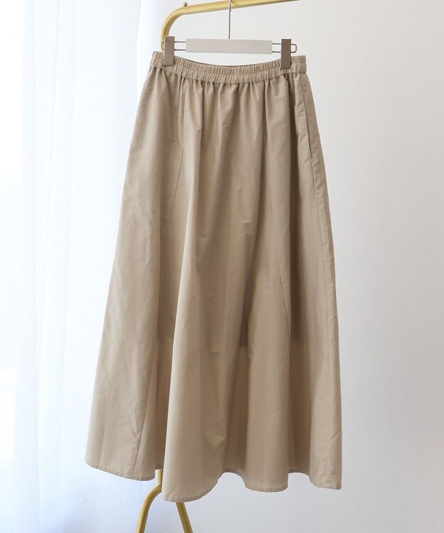 AMERICAN HOLIC ギャザーフレアスカート Gray Beige