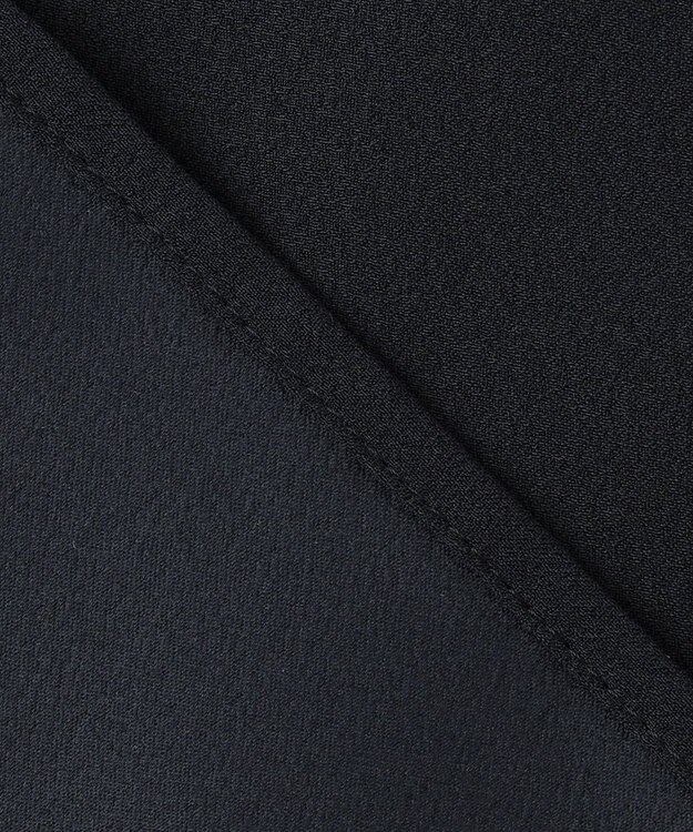 J.PRESS LADIES ヌーディスバックサテン ブラウス ネイビー系