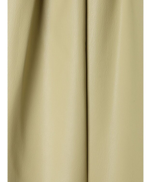 Green Parks レザーライクキリカエＡラインスカート Beige