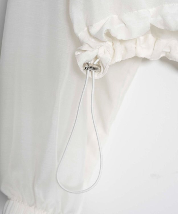 WEGO シアードロストショートパーカー ホワイト