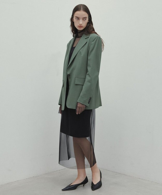 BEIGE， 【Oggi 6月号掲載】OREGANO / サマーウールテーラードジャケット Olive