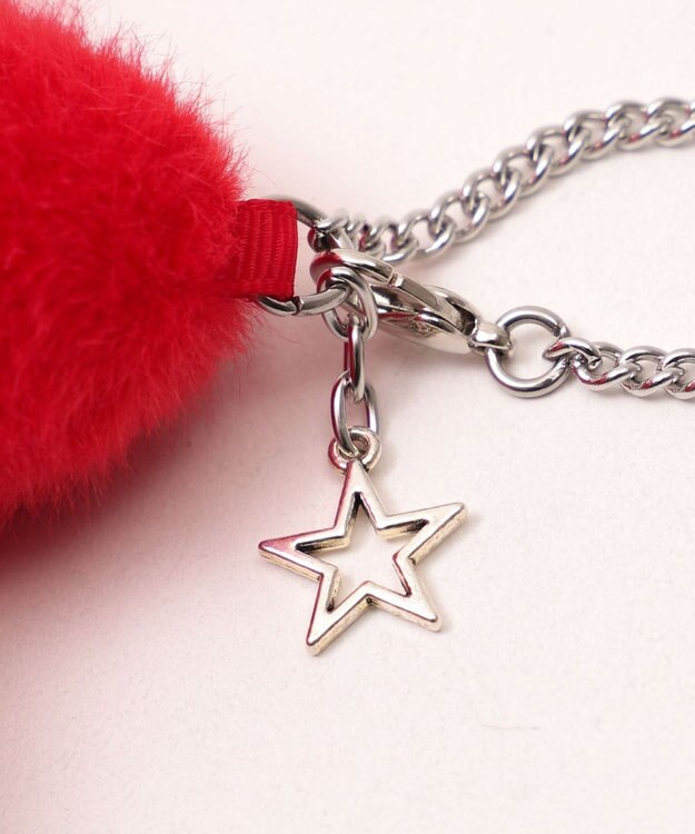 WEGO 【痛バ＆推し活グッズ】ふわふわスターIDフォトチャーム レッド