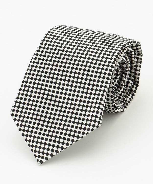 J.PRESS MEN 【STEPHEN WALTERS】チェッカーフラッグ ネクタイ ブラック系4