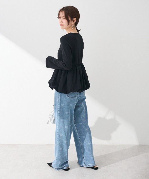 Green Parks ・ＳＵＧＡＲ　ＳＰＯＯＮ　裾バルーンプルオーバー Black