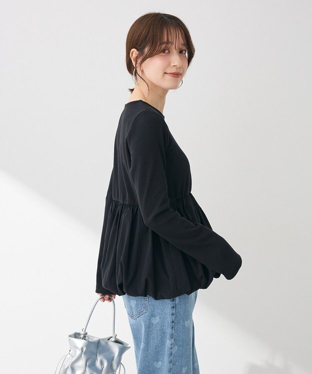 Green Parks ・ＳＵＧＡＲ　ＳＰＯＯＮ　裾バルーンプルオーバー Black