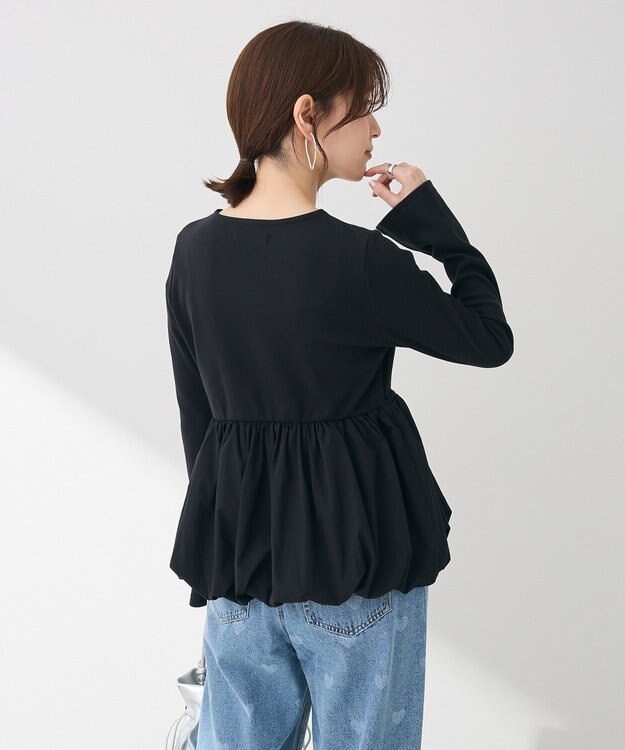 Green Parks ・ＳＵＧＡＲ　ＳＰＯＯＮ　裾バルーンプルオーバー Black