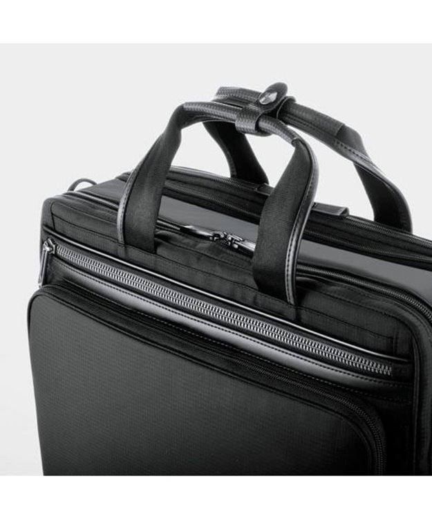 ACE BAGS & LUGGAGE ace. エース フレックスライト フィット 毎日の通勤におすすめA4サイズ 2気室 マチ幅UP機能で荷物が増えても安心  使いやすさで支持率1デザイン 54559 ブラック