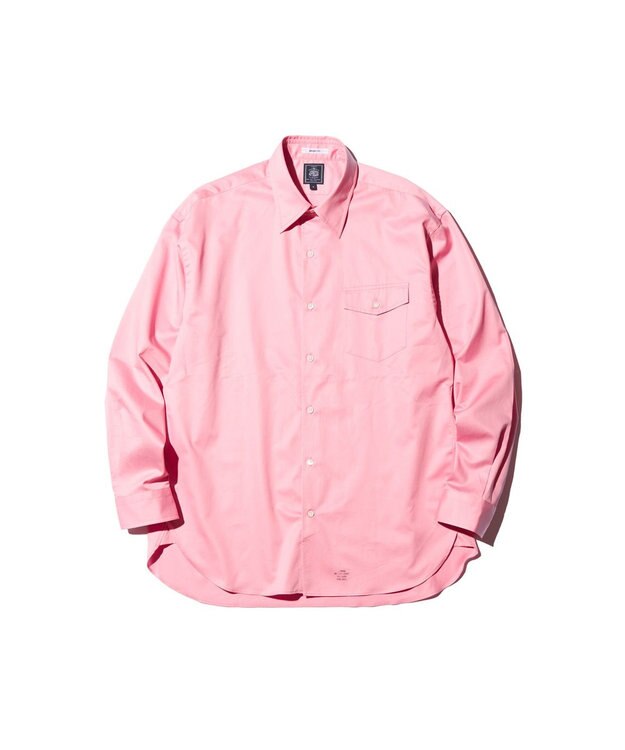 J.PRESS MEN 【J.PRESS ORIGINALS】Finx Cotton Twill Baggy Fit Shirt ピンク系