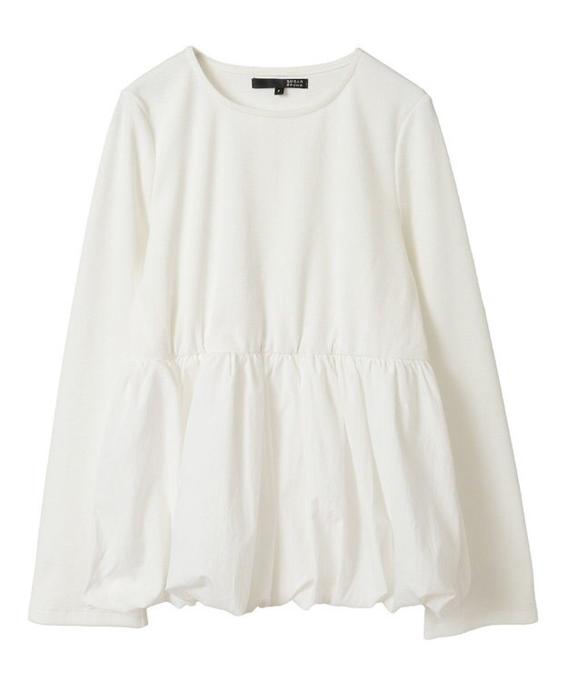 Green Parks ・ＳＵＧＡＲ　ＳＰＯＯＮ　裾バルーンプルオーバー Off White