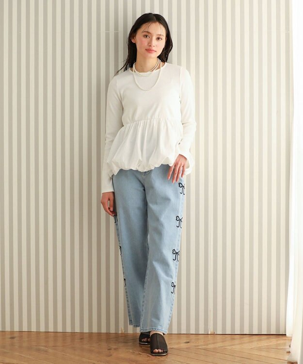 Green Parks ・ＳＵＧＡＲ　ＳＰＯＯＮ　裾バルーンプルオーバー Off White