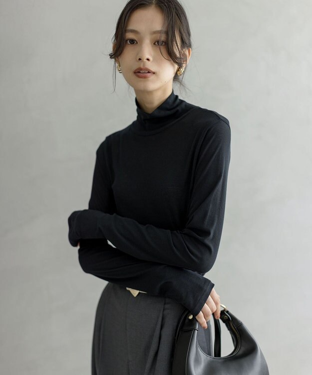 組曲 S ハイツイストシアー インナータートル ブラック系