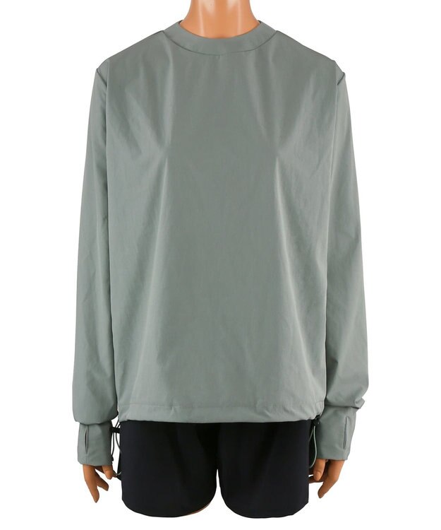 San-ai Resort（三愛水着楽園） 【WEB限定】ラッシュガード付き4点セット水着 9号11号13号【BeachQueen(ビーチクイーン）】 カーキ