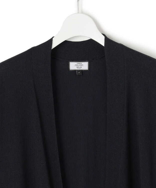 J.PRESS YORK STREET 【WOMEN】シアーロングカーディガン ネイビー系
