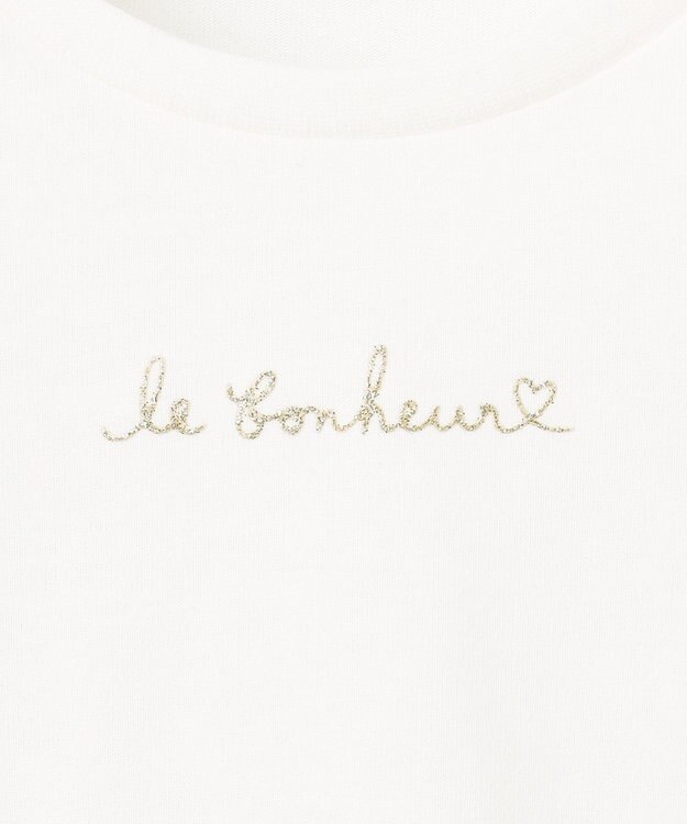 ANY KIDS キャミソール付き 長袖Tシャツ ラベンダー×オフホワイト