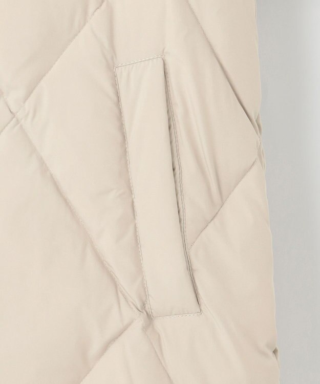 ANY L 【洗濯機可/撥水】ダイヤステッチキルトダウン エクリュ