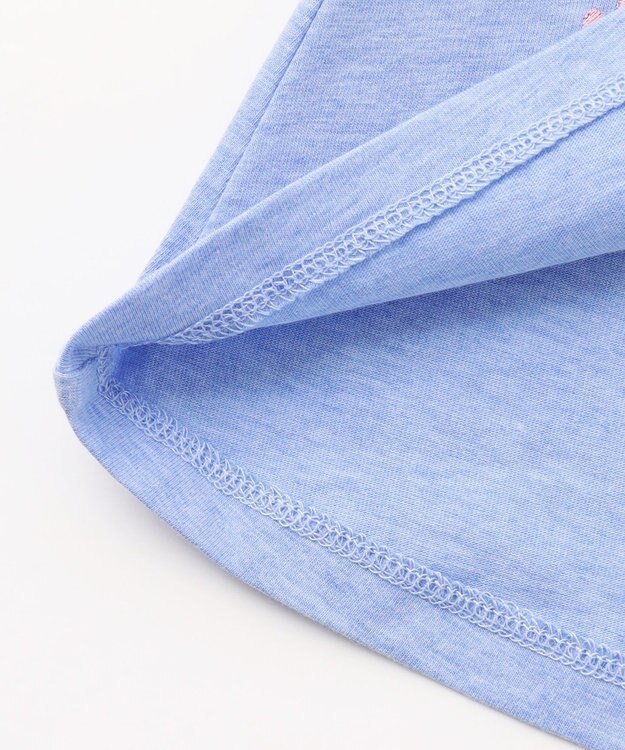 組曲 KIDS 【110-140㎝】フラワーエンブロイダリー チュニック サックスブルー