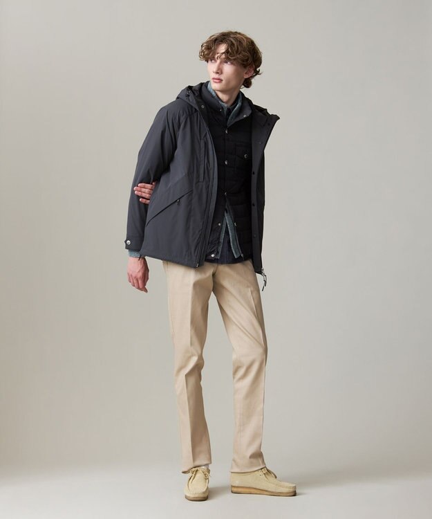 J.PRESS MEN 【KING SIZE】【Cash Lamb’s Wool】ハイネックケーブルカーディガンニット グリーン系