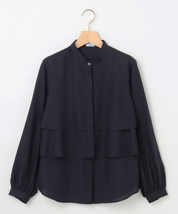 組曲 【WEB限定色あり】フルコーデフリルシャツ ネイビー系