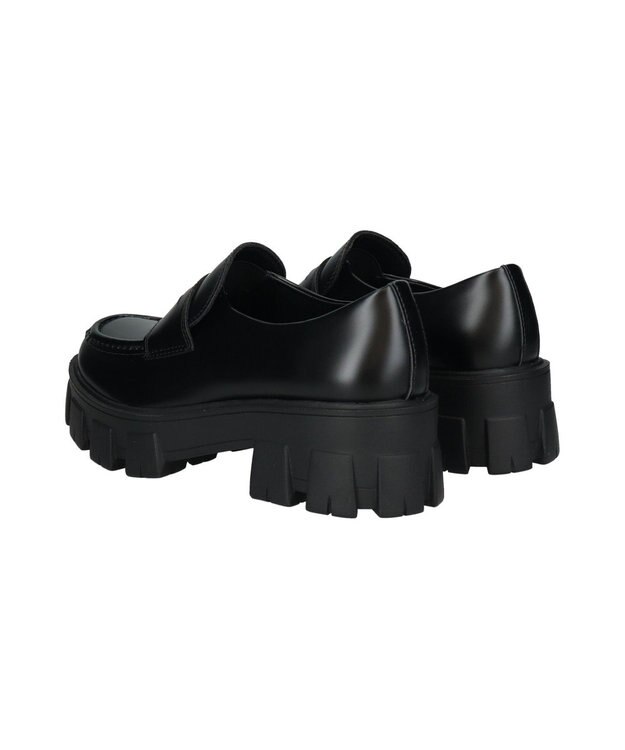 Bridget Birkin 【Round About】ラギットソールローファー ブラック